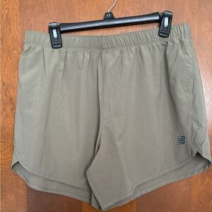 New Balance Olive Athletic Shorts